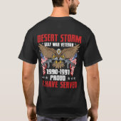 Desert Storm Veteran T-Shirt (Rückseite)
