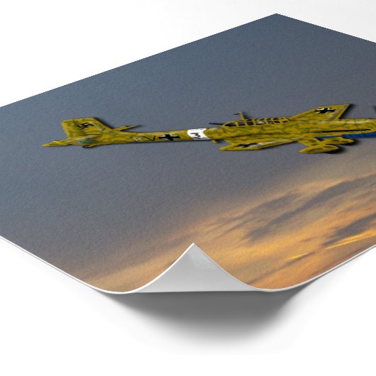 Desert Stuka Poster (Ecke)