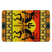 Desert Sun Cactus Kokopelli Southwestern Magnet (Horizontal)
