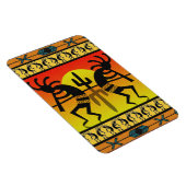 Desert Sun Cactus Kokopelli Southwestern Magnet (Rechte Seite)