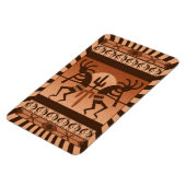 Desert Sun Cactus Kokopelli Südwest Magnet (Linke Seite)