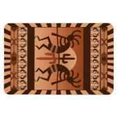 Desert Sun Cactus Kokopelli Südwest Magnet (Horizontal)