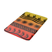 Desert Sun Cactus Southwest Design Kokopelli Badematte (Schrägansicht)