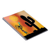 Desert Sun Kokopelli Notebook Notizblock (Rechte Seite)