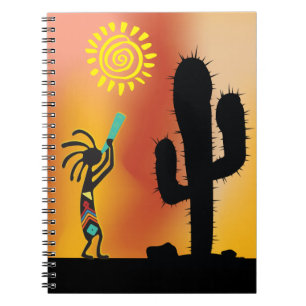 Desert Sun Kokopelli Notebook Notizblock