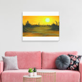 Desert Sun Leinwand (Insitu (Wohnzimmer))