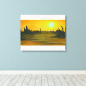 Desert Sun Leinwand (Insitu (Holzboden))