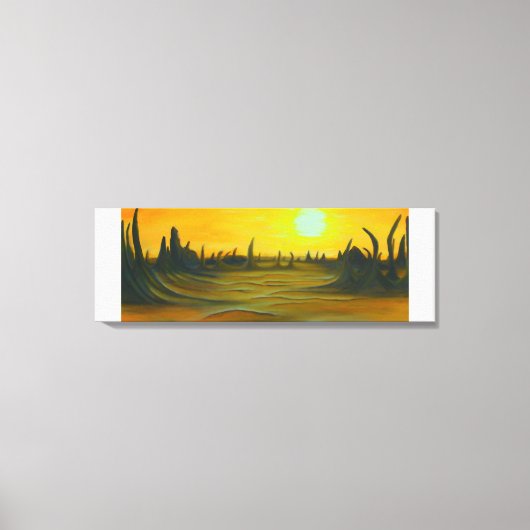 Desert Sun Leinwand (Vorderseite)