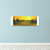 Desert Sun Leinwand (Insitu (Holzboden))