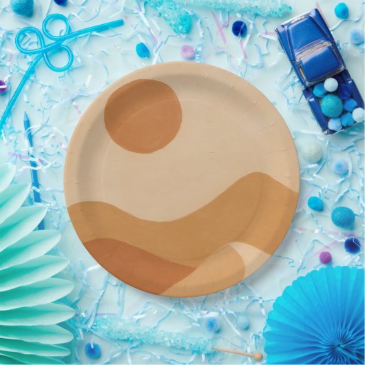 Desert Sun Minimal Pappteller (Party)