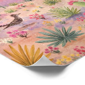 Desert Sunrise Painted Landscape Art Print Poster (Ecke)