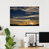 'Desert Sunset' - by Andrew Gettler Poster (Heimbüro)