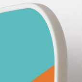 Desert Teal Across Striping with Name Pickleball Schläger (Linke Seite)