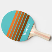 Desert Teal Across Striping with Name Tischtennis Schläger (Seitenansicht)