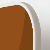 Desert Teal Circle Stripe with Name Pickleball Schläger (Linke Seite)