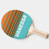 Desert Teal Horizon Striping with Name Tischtennis Schläger (Seitenansicht)