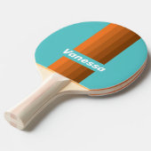 Desert Teal Pin Stripes with Name Tischtennis Schläger (Vorderseite)