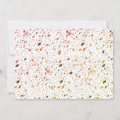 Desert Terrazzo Wedding Foto Dankeskarte (Rückseite)