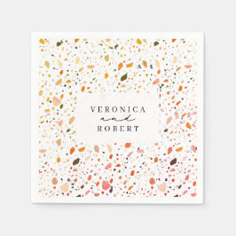 Desert Terrazzo Wedding Serviette