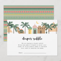 Desert Theme Camel Diaper Raffle
