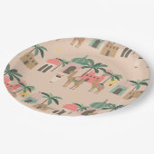 Desert Themed Baby Dusche Party Papierplatte Pappteller (Schrägansicht)
