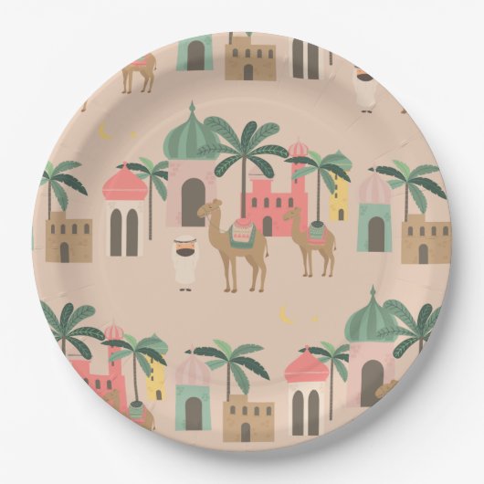 Desert Themed Baby Dusche Party Papierplatte Pappteller (Vorderseite)