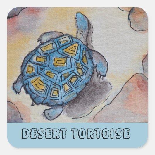 Desert Tortoise Stickers (Vorderseite)