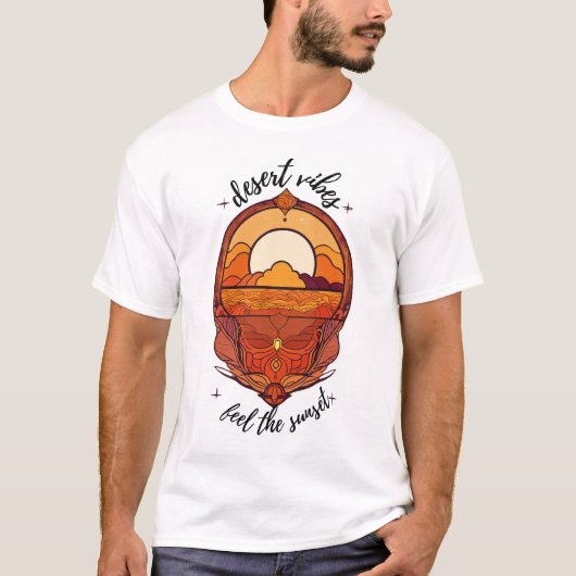 Desert Vibes 3D Sunset T - Shirt (Vorderseite)