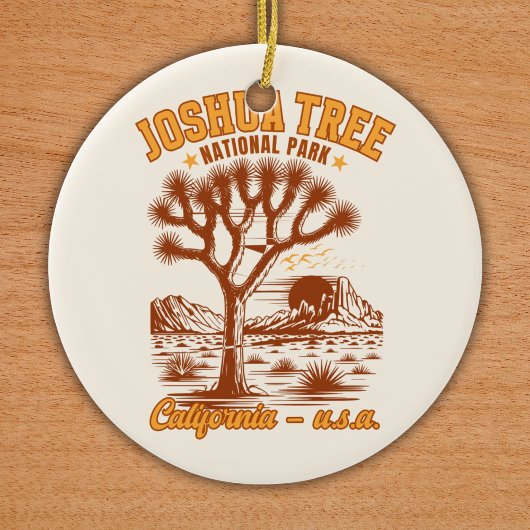 Desert Vibes Joshua Tree National Park Art Keramik Ornament