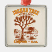 Desert Vibes Joshua Tree National Park Art Ornament Aus Metall (Vorne)