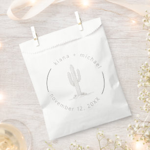 Desert Vibes Wedding Cactus Motif ID1019 Geschenktütchen