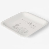 Desert Vibes Wedding Danke Landscape ID1019 Pappteller (Gewinkelt)