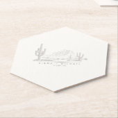 Desert Vibes Wedding Danke Landscape ID1019 Untersetzer (angewinkelt)