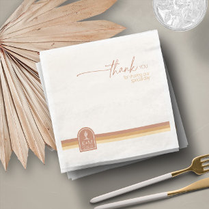 Desert Vibes Wedding Danke Terra Cotta ID1019 Serviette