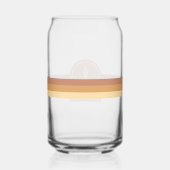 Desert Vibes Wedding Stripe Terra Cotta ID1019 Dosenglas (Rückseite)