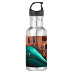 Desert Whale House Edelstahlflasche