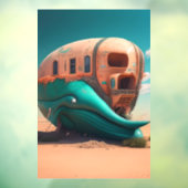 Desert whale house fensteraufkleber (Blatt 3)