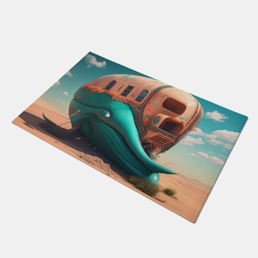 Desert Whale House Fußmatte (Schrägansicht)