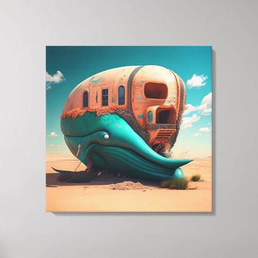 Desert whale house leinwanddruck (Vorderseite)