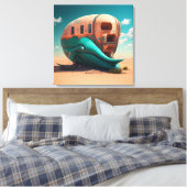Desert whale house leinwanddruck (Insitu (Schlafzimmer))
