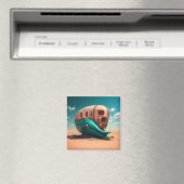 Desert Whale House Magnet (In Situ (Geschirrspüler))