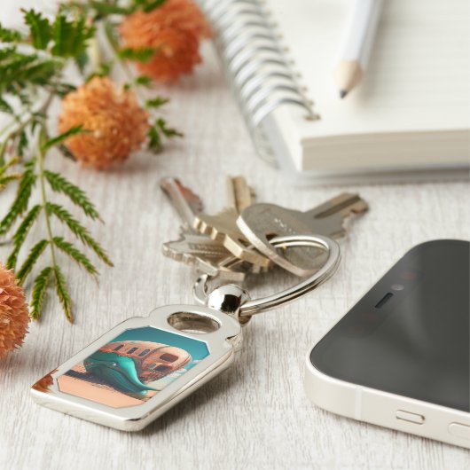 Desert Whale House Schlüsselanhänger (Seite)