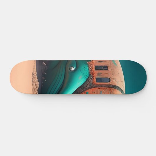 Desert Whale House Skateboard (Horizontal)