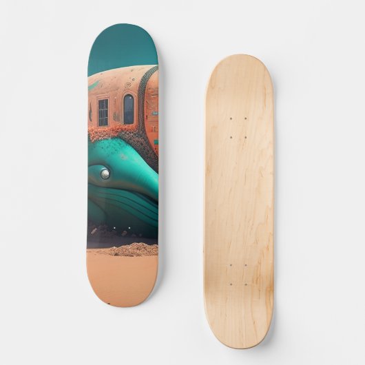 Desert Whale House Skateboard (Vorderseite)