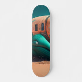 Desert Whale House Skateboard (Vorne)