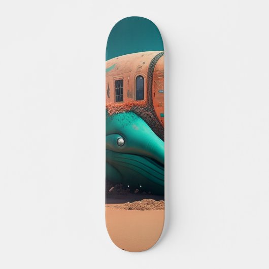 Desert Whale House Skateboard (Vorne)