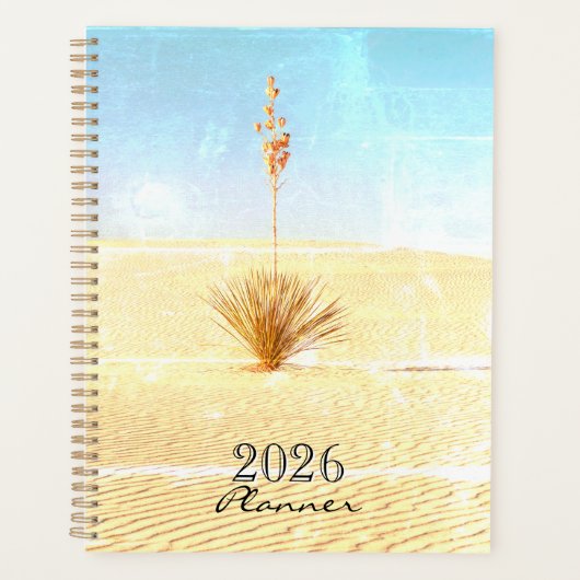 Desert White Sands Landscape and Yucca  Planer (Vorderseite)