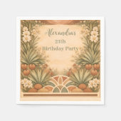 Desert Wildflower Garden Birthday Serviette (Vorderseite)