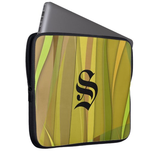 Desert Zephyr Mit Monogramm Laptopschutzhülle (Vorne Rechts)