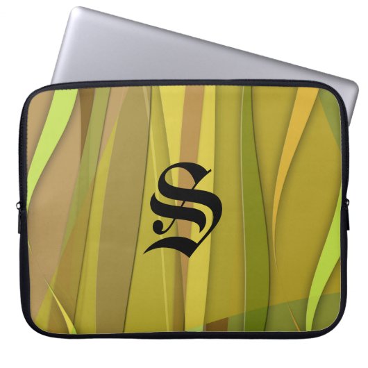 Desert Zephyr Mit Monogramm Laptopschutzhülle (Vorderseite)